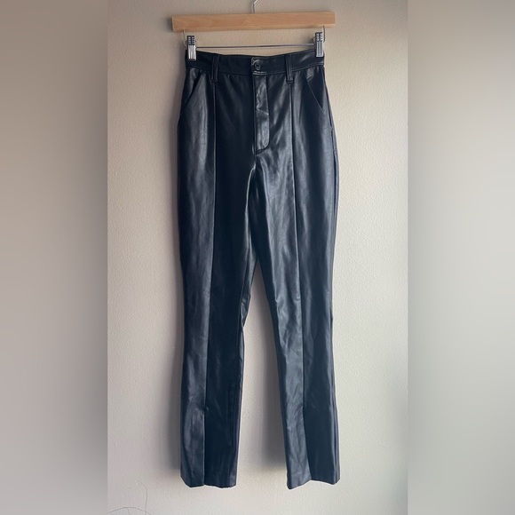 Abercrombie Fitch Faux Leather Women Skinny Pants Size 25 - Picture 3 of 10